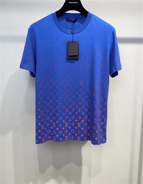 louis vuitton blue monogram shirt|louis vuitton black t shirt.